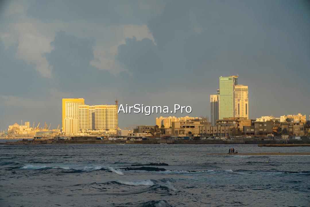 Tripoli seafront skyline view, Libya